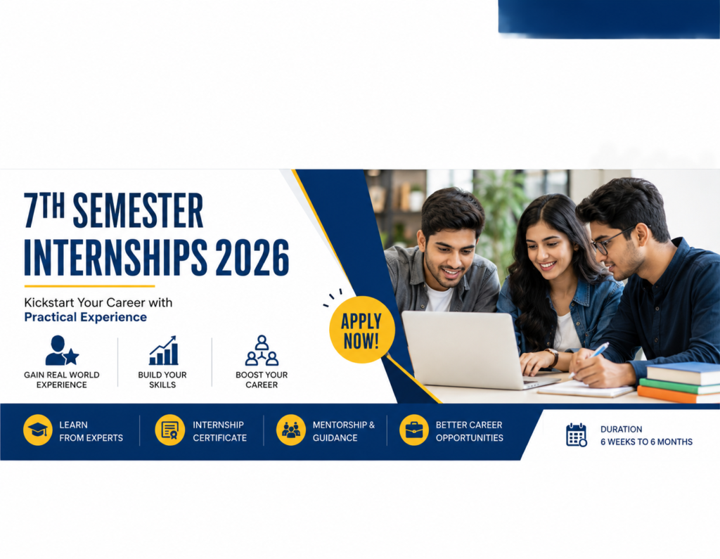 7th Semester Internships 2026 In Pakistan | Apply Now for Student Internship Programs