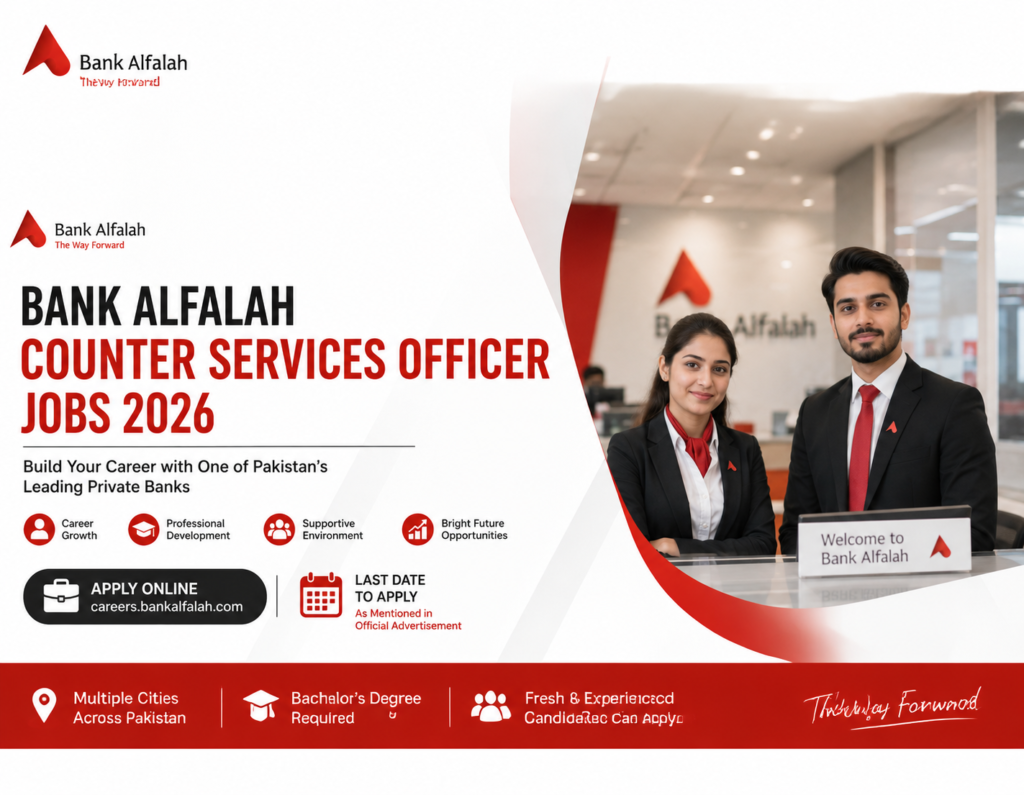 Bank Alfalah Counter Services Officer Jobs 2026 | Complete Guide To Apply Online