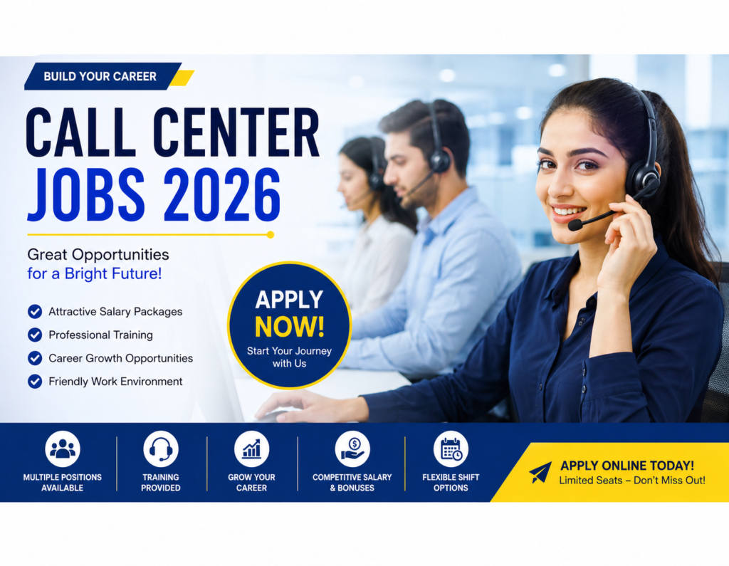 Call Center Jobs 2026 in Pakistan | Apply Today